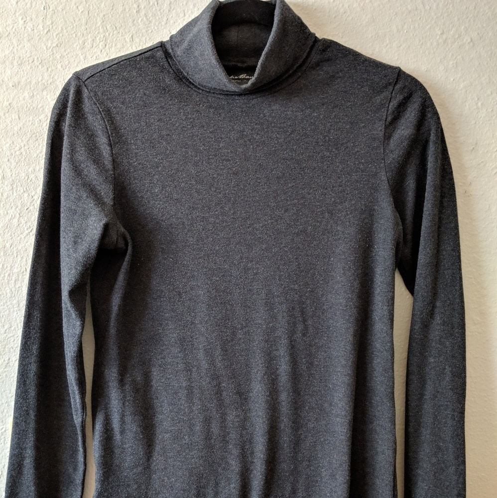 Dark grey turtleneck